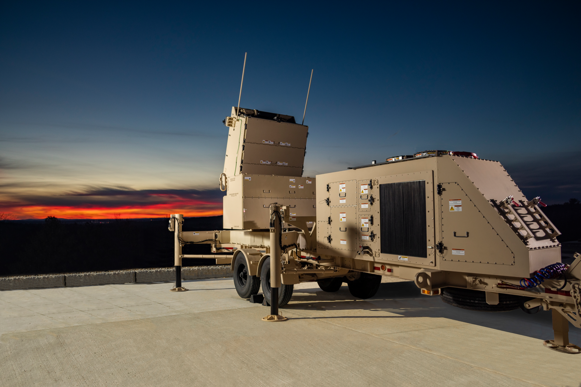 GhostEye MR medium-range radar is for defending against fighter aircraft, cruise missiles, and UAVs. Raytheon photo.