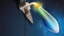 Artist’s rendering of the Glide Phase Interceptor, a Raytheon project for a counter-hypersonic missile. Raytheon photo Artist’s rendering of the Glide Phase Interceptor, a Raytheon project for a counter-hypersonic missile. Raytheon photo
