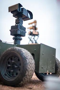 The Multi-Mission Explorer (MDX) counter-unmanned aerial system (C-UAS) from Liteye Systems is a man-portable sensor package that uses 3D radar combined with medium-wave infrared (MWIR) and visible-light sensors. The Multi-Mission Explorer (MDX) counter-unmanned aerial system (C-UAS) from Liteye Systems is a man-portable sensor package that uses 3D radar combined with medium-wave infrared (MWIR) and visible-light sensors.