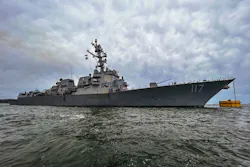 Flight IIA Arleigh Burke-class destroyer Paul Ignatius (DDG 117) moors in port at Plymouth, England. Navy photo Flight IIA Arleigh Burke-class destroyer Paul Ignatius (DDG 117) moors in port at Plymouth, England. Navy photo