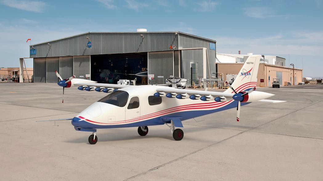 NASA rendering of the X-57.