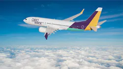 Cabo Verde Airlines in Praia, Cape Verde, took delivery of the carrier's first Boeing 737 MAX jet in July. Boeing projects the need for more than a thousand aircraft to accommodate a boom in travel in and from the continent. Boeing image. Cabo Verde Airlines in Praia, Cape Verde, took delivery of the carrier's first Boeing 737 MAX jet in July. Boeing projects the need for more than a thousand aircraft to accommodate a boom in travel in and from the continent. Boeing image.