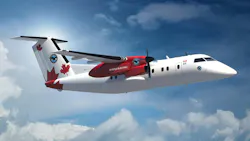RTX's hybrid-electric flight demonstrator developed by Pratt & Whitney Canada. RTX's hybrid-electric flight demonstrator developed by Pratt & Whitney Canada.