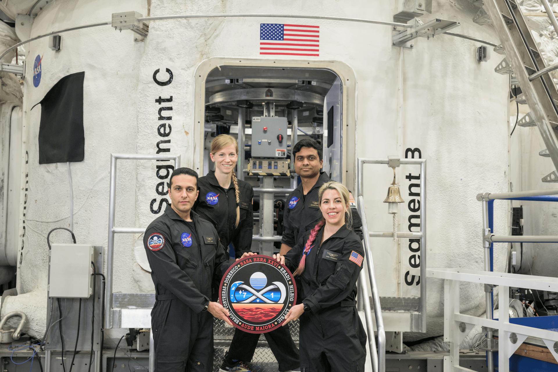 NASA has selected a crew of four for the next NASA&rsquo;s Human Exploration Research Analog mission, a simulated mission to Mars at the agency's Johnson Space Center in Houston. NASA photo.