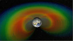 An artist’s concept of the Van Allen belts with a cutaway section of the giant donuts of radiation that surround Earth. Image Credit: NASA Goddard Space Flight Center/Scientific Visualization Studio. An artist’s concept of the Van Allen belts with a cutaway section of the giant donuts of radiation that surround Earth. Image Credit: NASA Goddard Space Flight Center/Scientific Visualization Studio.