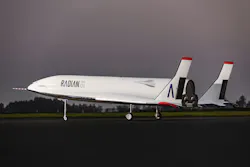 Radian Aerospace's PFV01 prototype vehicle completes initial round of taxi tests. PFV01, a prototype with the same aerodynamic profile as Radian's AV09 design iteration, performed a series of pitch-up maneuvers and short hops, collecting critical data from integrated telemetry systems. Radian Aerospace image. Radian Aerospace's PFV01 prototype vehicle completes initial round of taxi tests. PFV01, a prototype with the same aerodynamic profile as Radian's AV09 design iteration, performed a series of pitch-up maneuvers and short hops, collecting critical data from integrated telemetry systems. Radian Aerospace image.