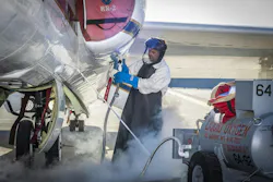 Francisco Rodriguez (aircraft mechanic) services liquid oxygen or LOX on the ER-2 during the Geological Earth Mapping Experiment (GEMx) research project. Experts like Rodriguez sustain a high standard of safety on airborne science aircraft like the ER-2 and science missions like GEMx. The ER-2 is based out of NASA’s Armstrong Flight Research Center in Edwards, California. NASA/Steve Freeman photo. Francisco Rodriguez (aircraft mechanic) services liquid oxygen or LOX on the ER-2 during the Geological Earth Mapping Experiment (GEMx) research project. Experts like Rodriguez sustain a high standard of safety on airborne science aircraft like the ER-2 and science missions like GEMx. The ER-2 is based out of NASA’s Armstrong Flight Research Center in Edwards, California. NASA/Steve Freeman photo.