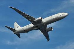 A P-8A Poseidon assigned to Patrol Squadron 16 is seen in flight over Jacksonville, Fla. A P-8A Poseidon assigned to Patrol Squadron 16 is seen in flight over Jacksonville, Fla.