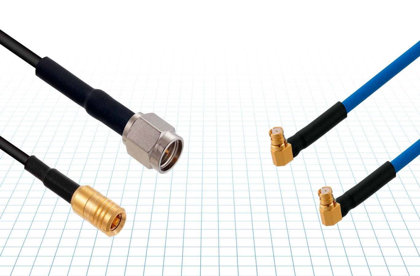 Flexible, semi-rigid, and corrugated cable flex types come in standard and custom options.