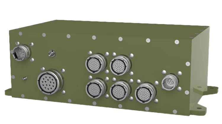 The Hermod II rugged 10 Gigabit Ethernet switch is for military and industrial ground vehicles.