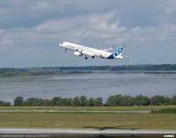 The Airbus A321XLR flew for the first time in 2022. Airbus image. The Airbus A321XLR flew for the first time in 2022. Airbus image.