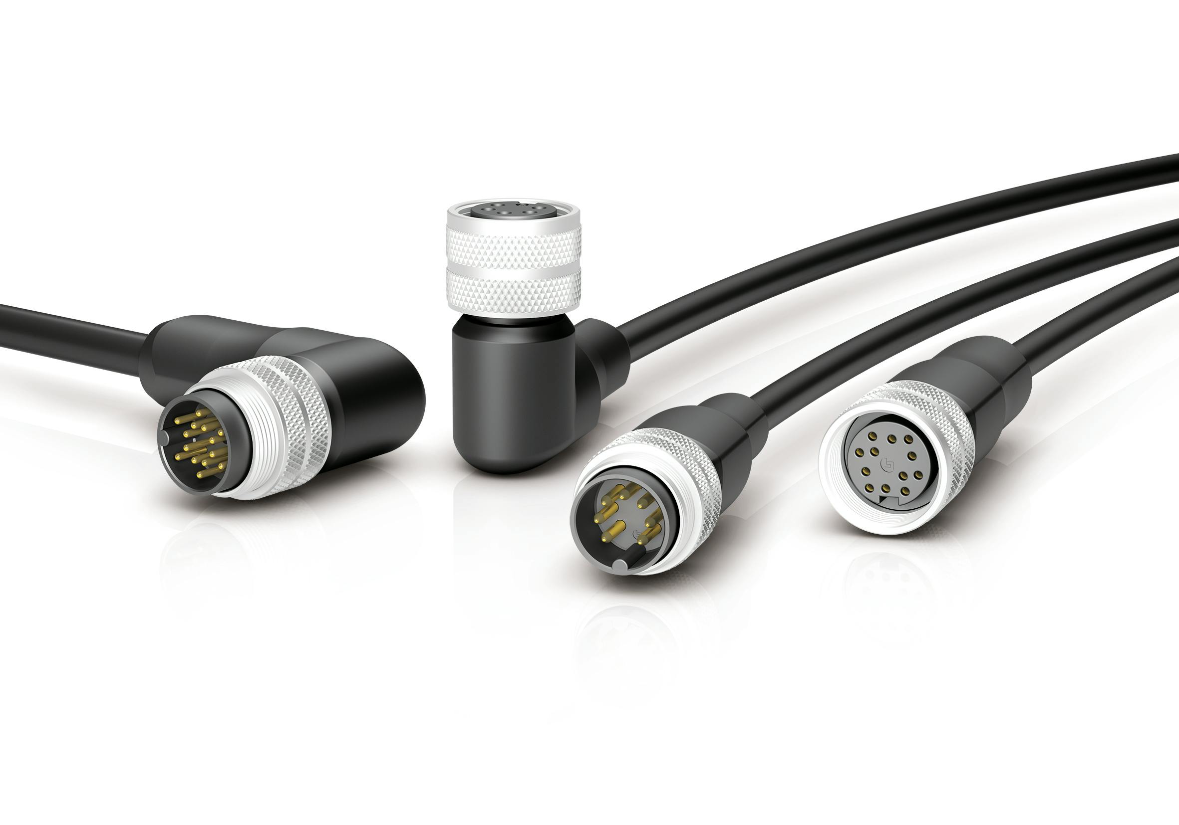 The sealed rugged M16 connectors from Binder USA are for power and data communications in harsh conditions.