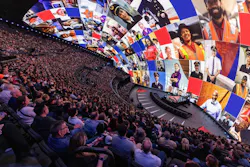 Photo of Delta's keynote event at the Sphere in Las Vegas as part of CES 2025. Photo of Delta's keynote event at the Sphere in Las Vegas as part of CES 2025.