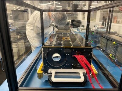 The Xplore satellite in a cleanroom