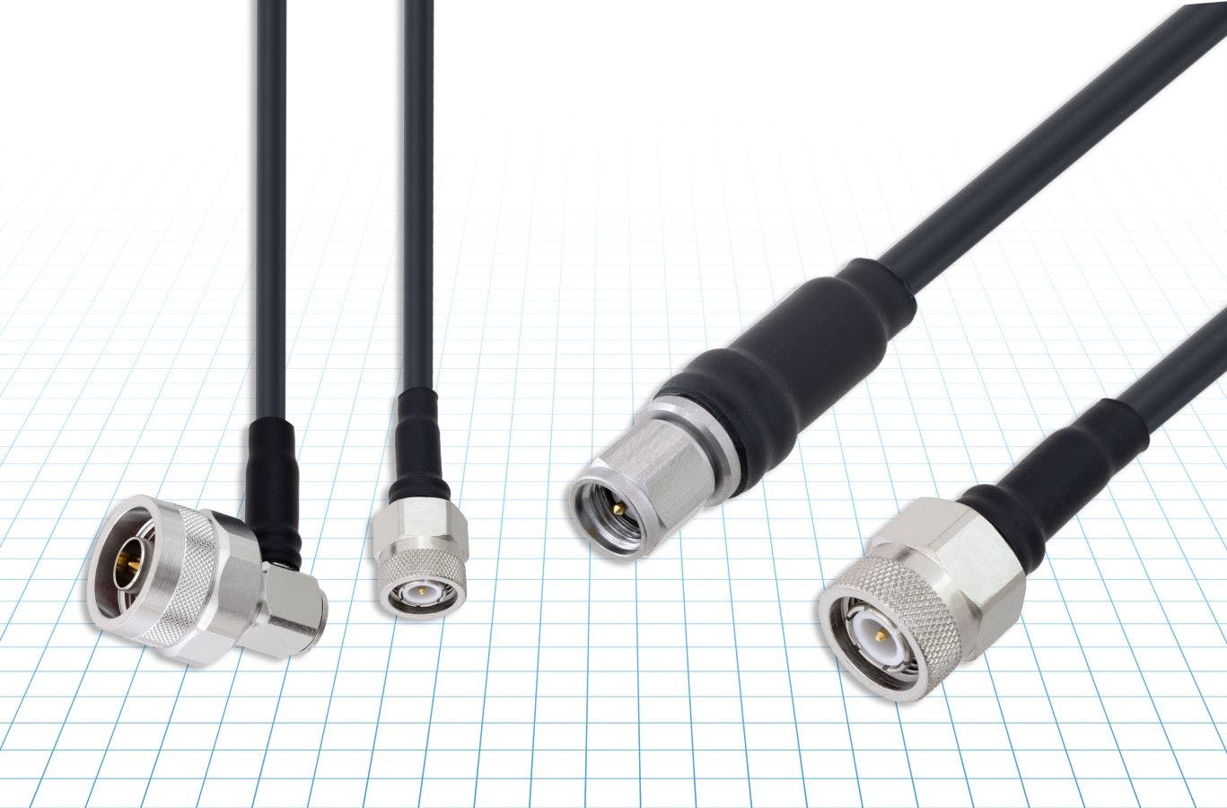 Rugged TCOM RF and microwave cable assemblies from Fairview Microwave are for aerospace, defense, and telecommunications applications.