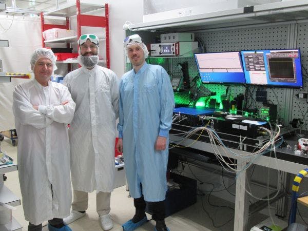 The laser has a narrow-linewidth external-cavity diode laser DL pro with a high-performance fiber amplifier ALS-1064-130.