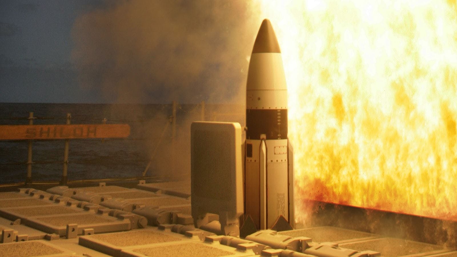The SM-3 Block IB interceptor has an enhanced two-color infrared seeker and upgraded steering and propulsion to direct the missile toward incoming targets