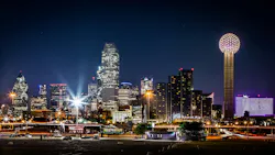 The Dallas skyline at night The Dallas skyline at night