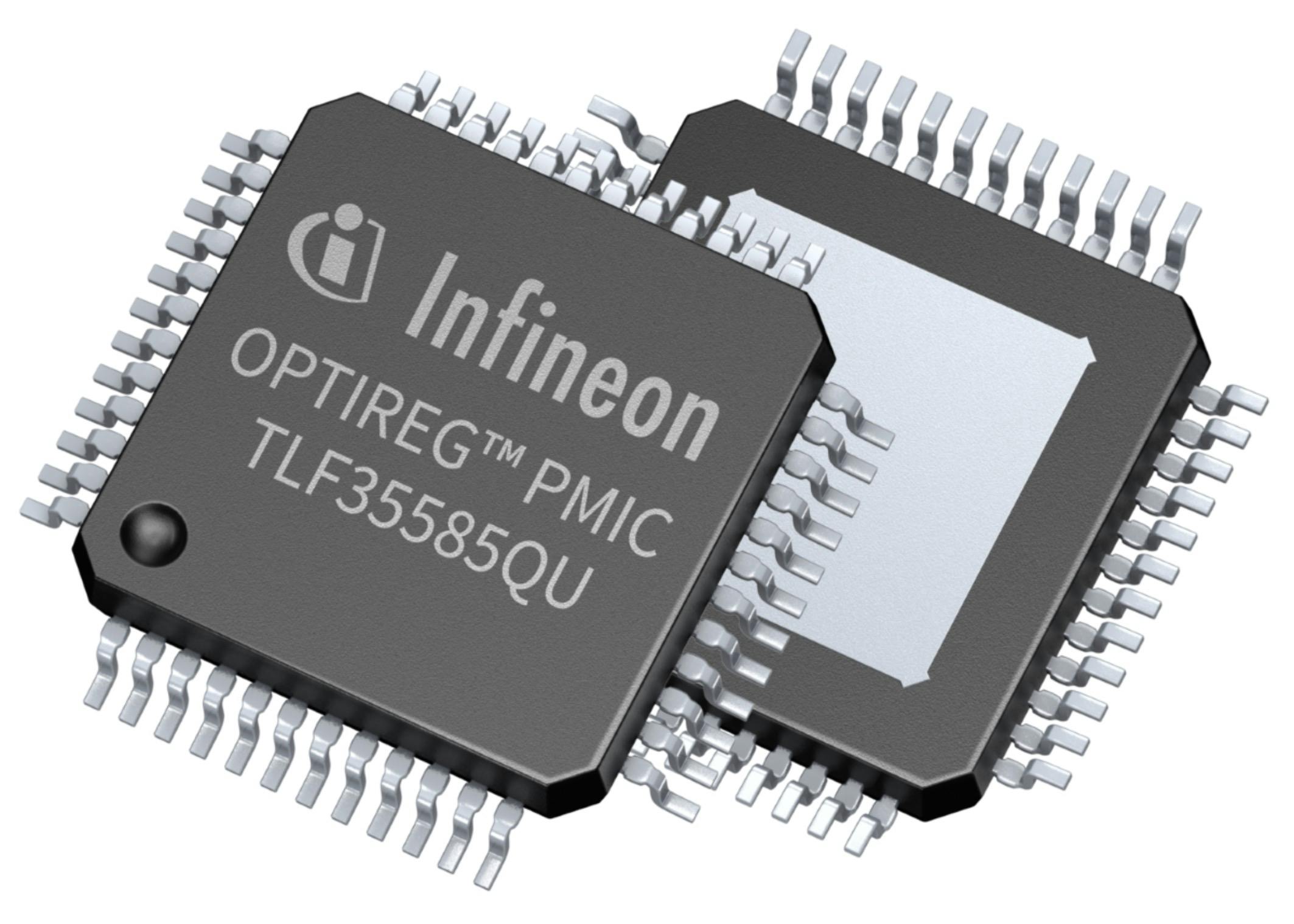 The Infineon TLF35585 power-management IC is for rugged mission-critical applications.