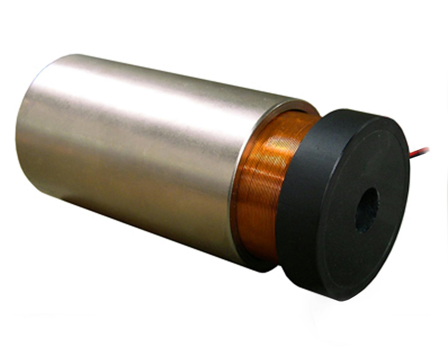 The LVCM-013-019-02 has 4-40 UNC-2B threaded holes in the center of the housing and the coil end, and the LVCM-013-019-02M has M3X0.5 threaded mounting holes.