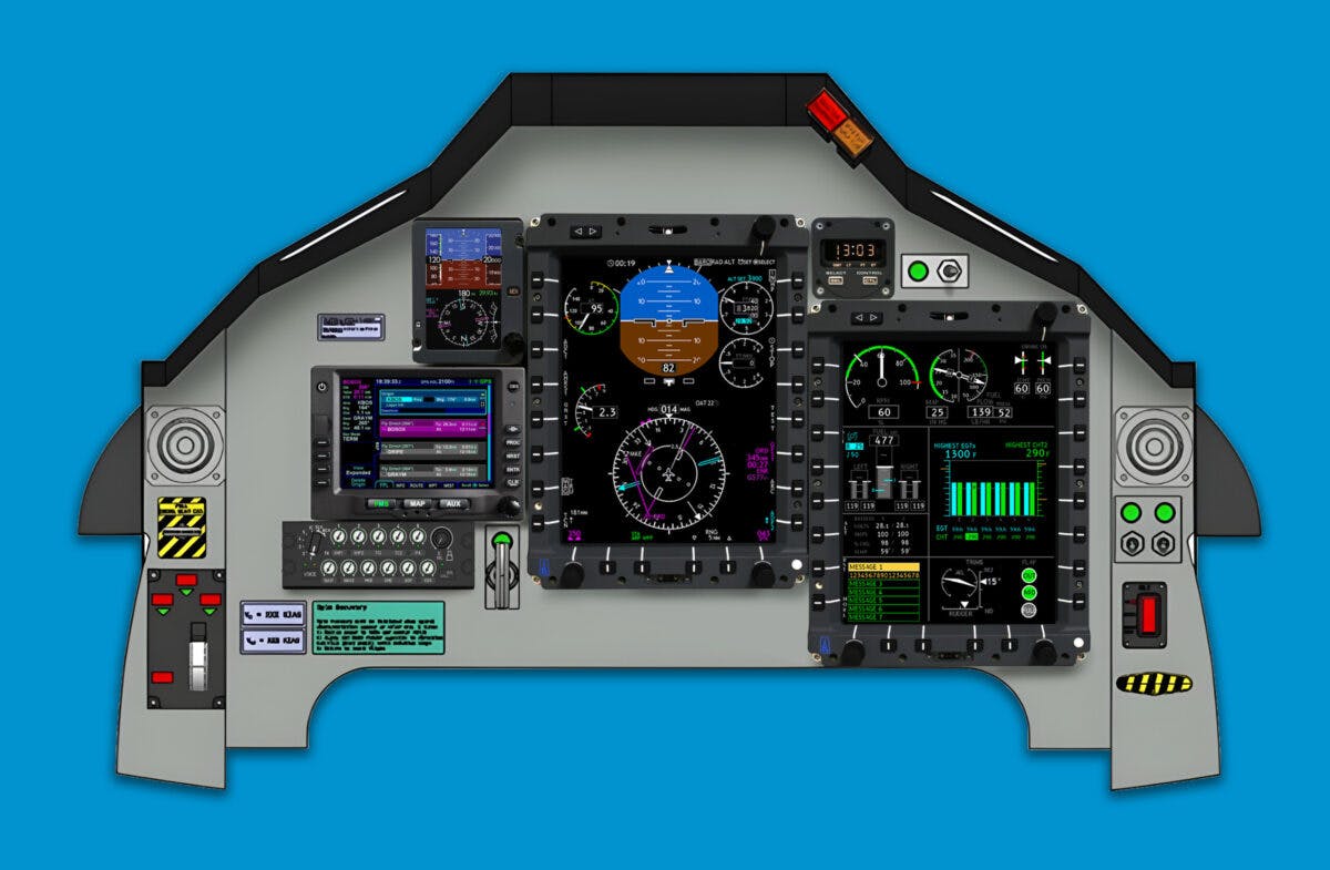 An image of the avionics system