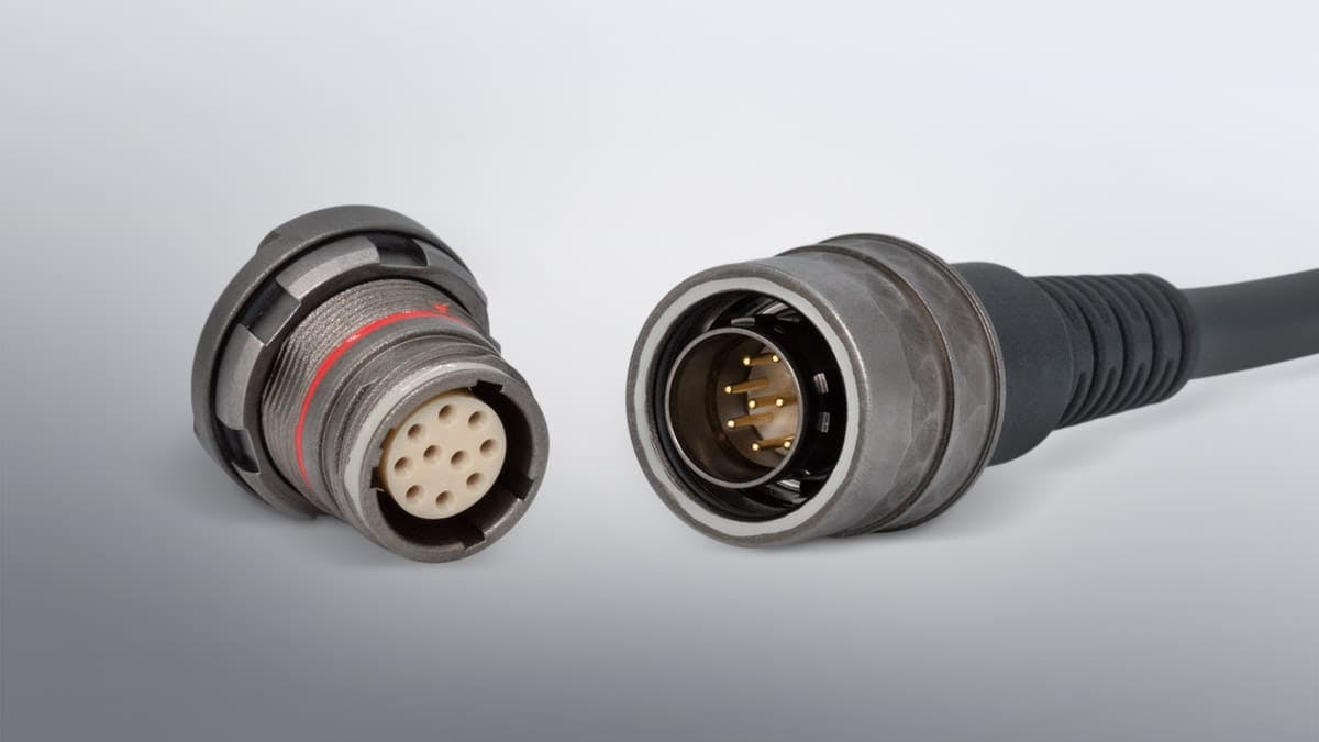 ODU AMC&circledR; SERIES T - Metal connectors with three locking types