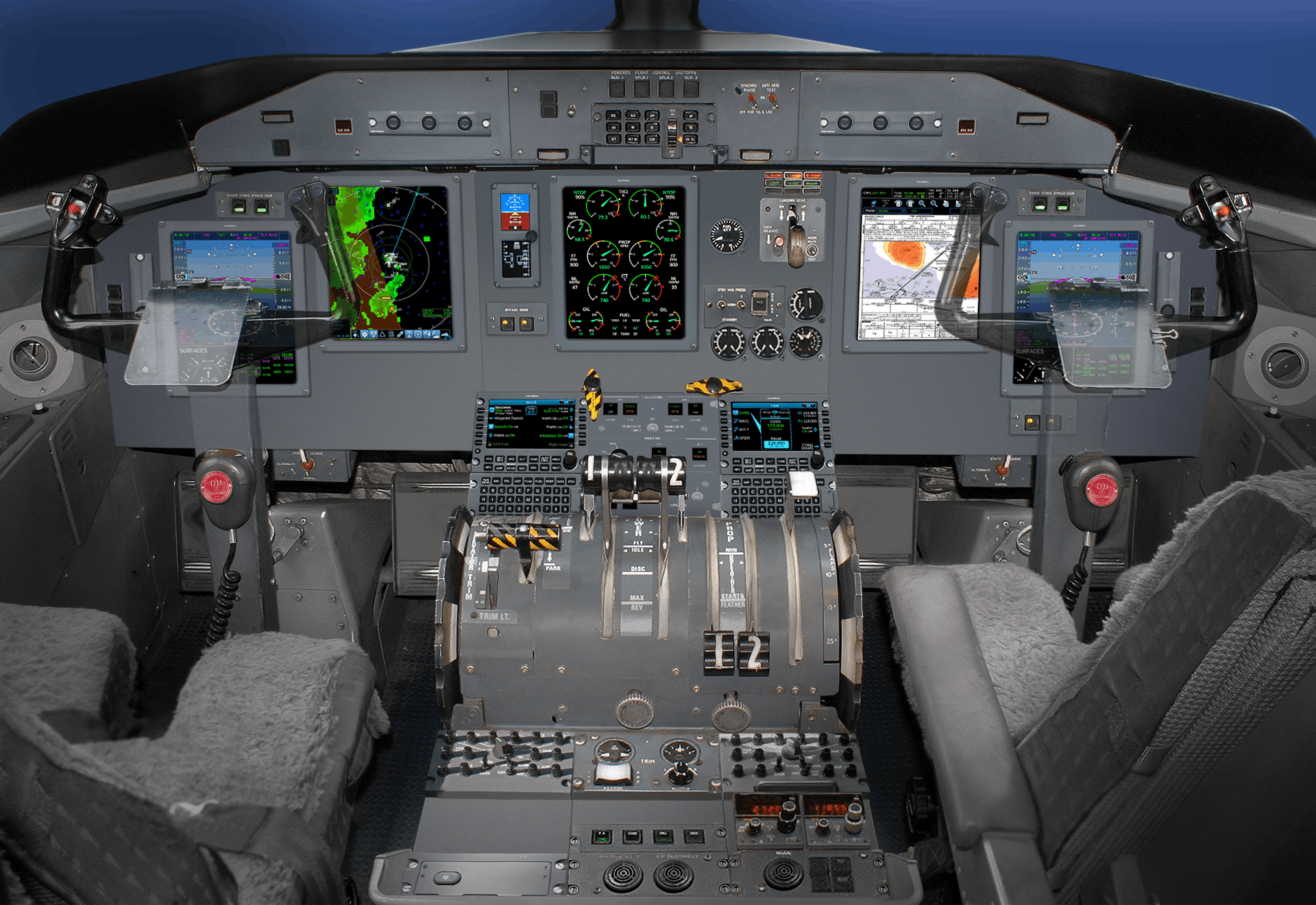 An image of the UA avionics system installed in an aircraft