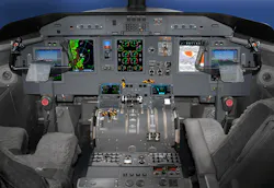 An image of the UA avionics system installed in an aircraft An image of the UA avionics system installed in an aircraft
