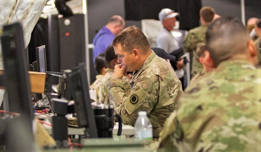 Soldiers receive training on emerging cyber electro-magnetic activity, or CEMA, capabilities during a recent exercise co-led by the U.S. Army Combat Capabilities Development Command&rsquo;s C5ISR Center and the U.S. Army Training and Doctrine Command&rsquo;s Cyber Center of Excellence.