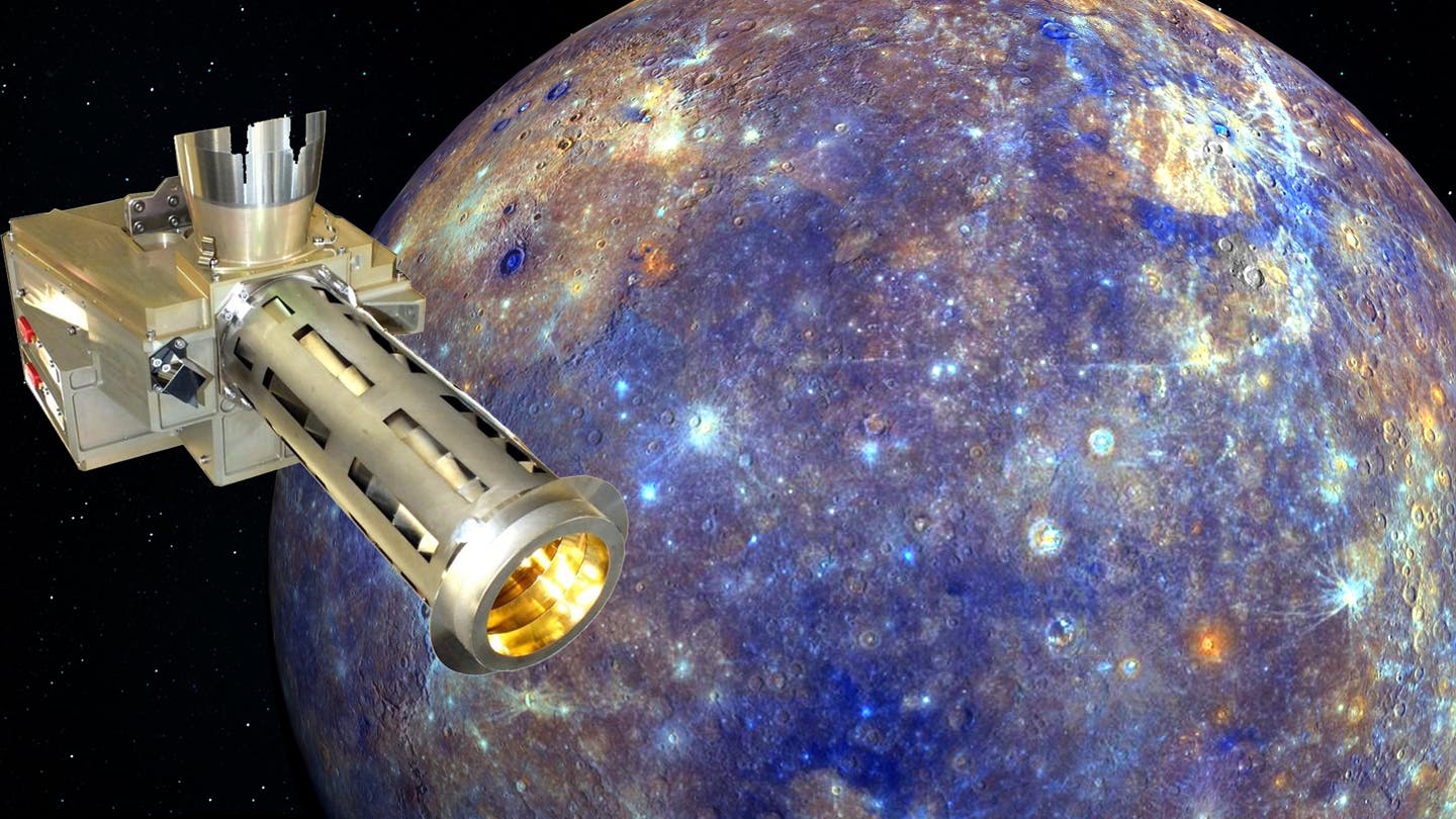 MERTIS is a scientific instrument developed for ESA's BepiColombo planetary mission, which set off for Mercury in 2018. The instrument, designed by the DLR Institute of Space Research in Berlin, is based on a novel and highly integrated concept with an exceptionally low mass of just three kilograms and minimal power consumption. Credit: DLR (CC BY-NC-ND 3.0)