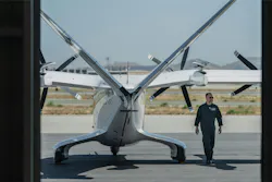 Archer’s Chief Test Pilot and US Marine Corps Veteran, Jeff Greenwood, was at Midnight’s controls for this piloted flight. Archer Aviation photo. Archer’s Chief Test Pilot and US Marine Corps Veteran, Jeff Greenwood, was at Midnight’s controls for this piloted flight. Archer Aviation photo.