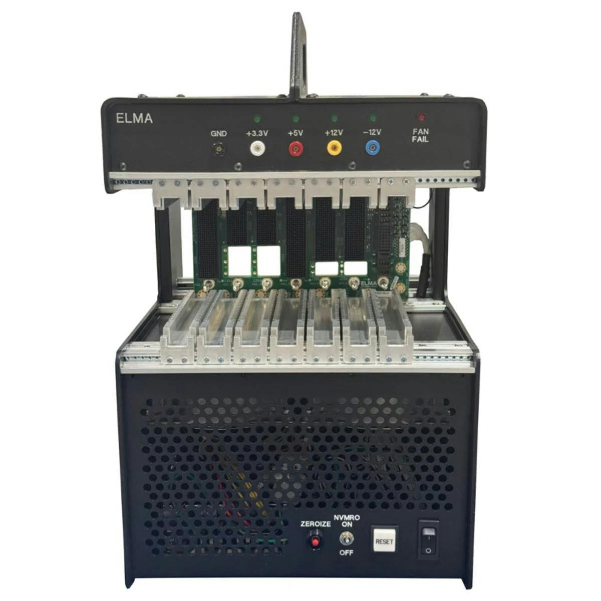 The Elma Electronic CompacFrame development chassis is for radar, autonomous navigation, threat detection and identification, target tracking, sensor fusion, surveillance, and situational awareness.