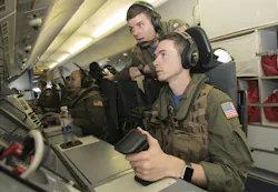 Navy operators monitor displays aboard a P-8A Poseidon maritime patrol jet, which has broad aerial anti-submarine warfare (ASW) capabilities. Navy operators monitor displays aboard a P-8A Poseidon maritime patrol jet, which has broad aerial anti-submarine warfare (ASW) capabilities.
