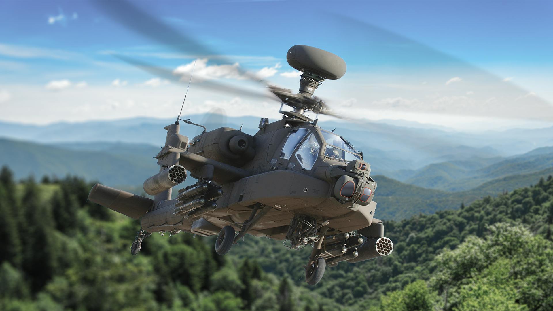 The Lockheed Martin Modernized Target Acquisition Designation Sight/Pilot Night Vision Sensor (M-TADS/PNVS) has an eye-safe rangefinder and day sensor electronics unit