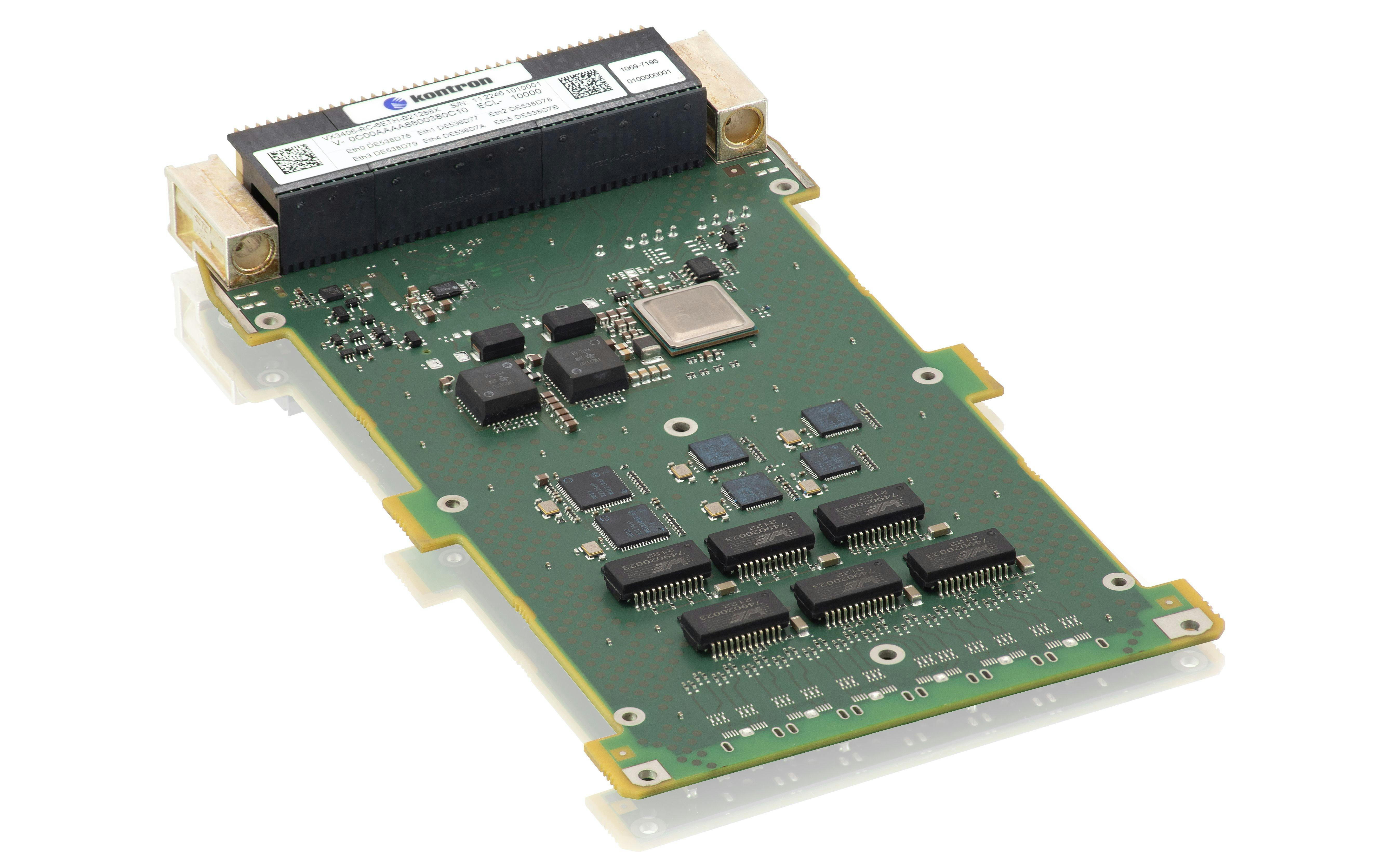 The Kontron VX3406 3U VPX embedded computing Ethernet board is for use in harsh environments.