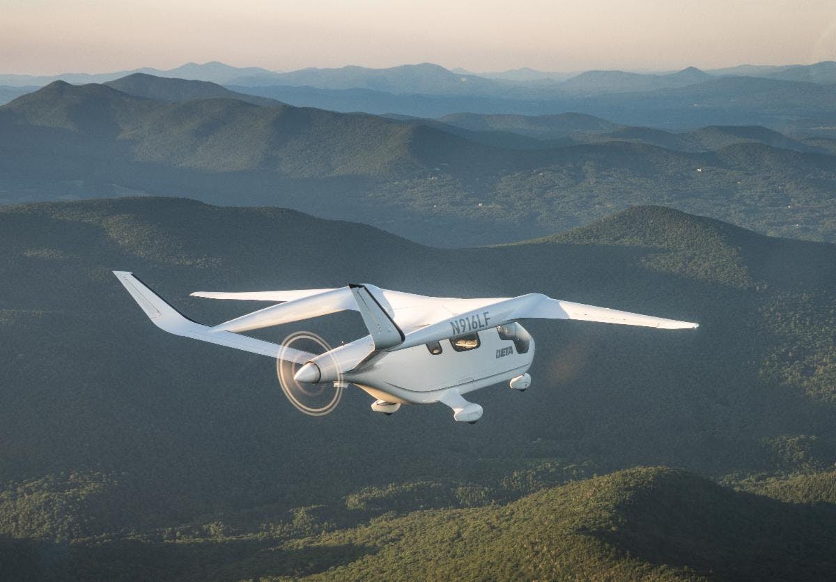 BETA's eVTOL flying