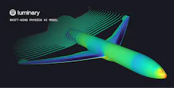 A rendering of an aircraft in the AI model A rendering of an aircraft in the AI model