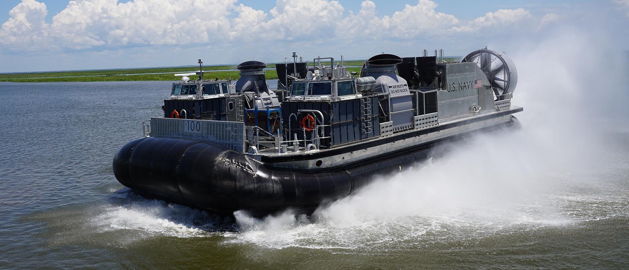 The Textron Ship-To-Shore Connector (SSC) moves Marine Corps infantry and equipment quickly onto invasion beaches from surface warships offshore.