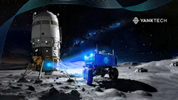 Two spacecraft on the surface of the Moon. Two spacecraft on the surface of the Moon.