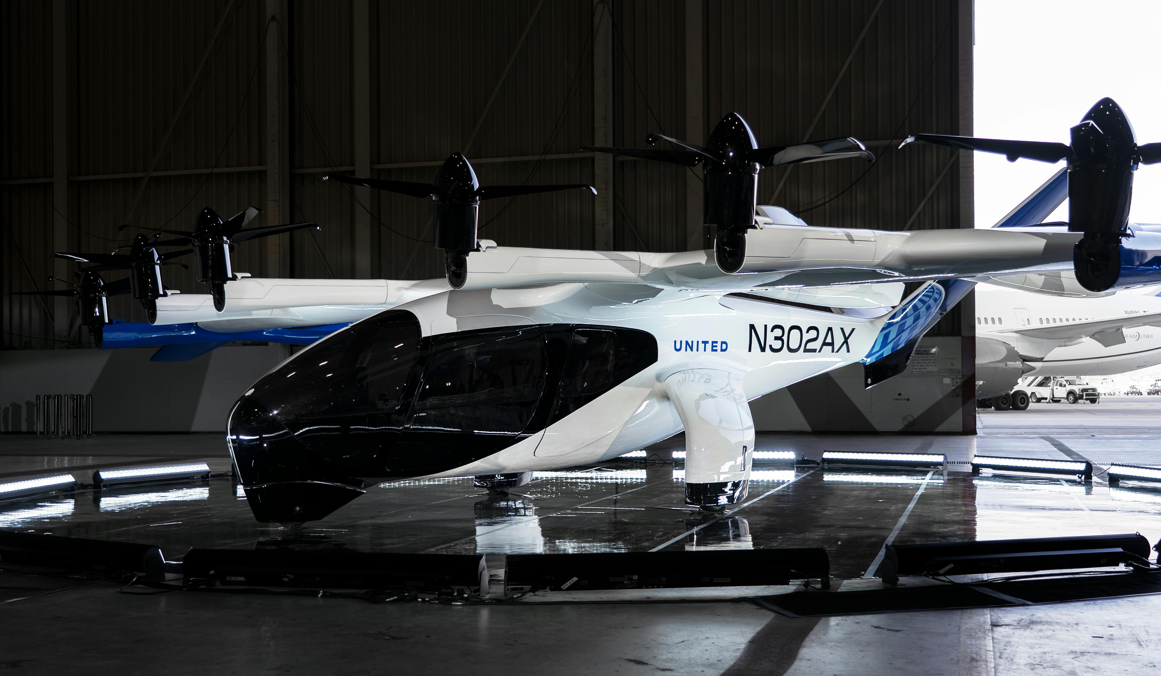 Archer Aviation's Midnight eVTOL aircraft at San Francisco International Airport. Archer Aviation photo.