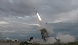 A BQM-177 subsonic target drone launches from the Marine Corps Medium Range Intercept Capability system during Live Fire 2 as part of a quad-launch event at White Sands Missile Range, N.M., in September 2022. A BQM-177 subsonic target drone launches from the Marine Corps Medium Range Intercept Capability system during Live Fire 2 as part of a quad-launch event at White Sands Missile Range, N.M., in September 2022.
