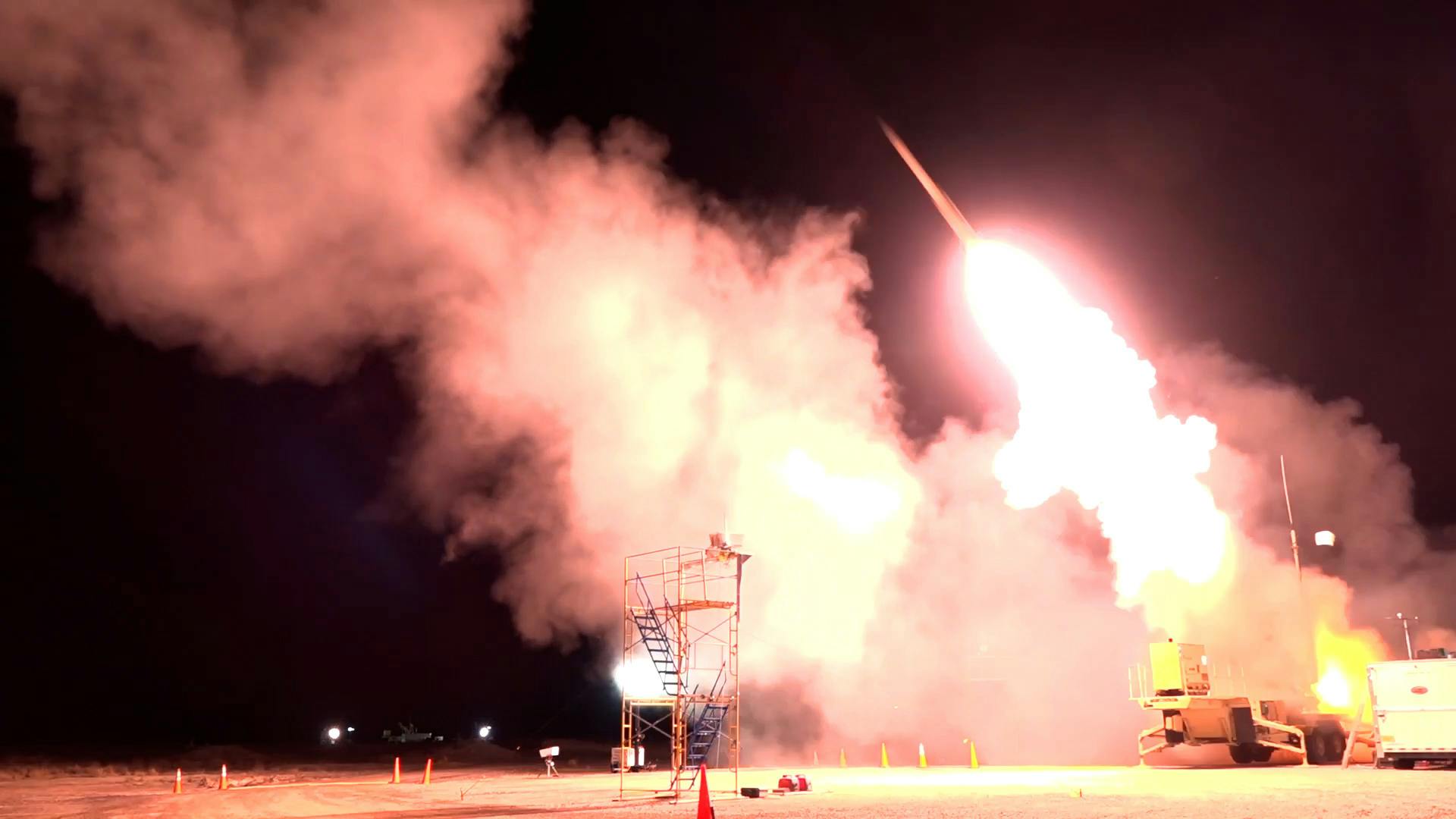 The Missile Defense Agency conducts a flight test of the Terminal High Altitude Area Defense weapon system last March at White Sands Missile Range, N.M.