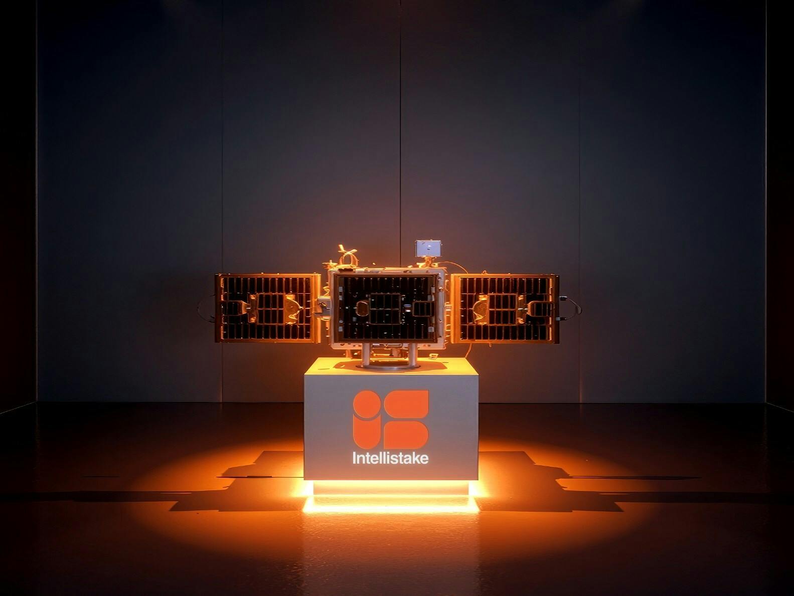 A rendering of Intellistake's satellite technology.