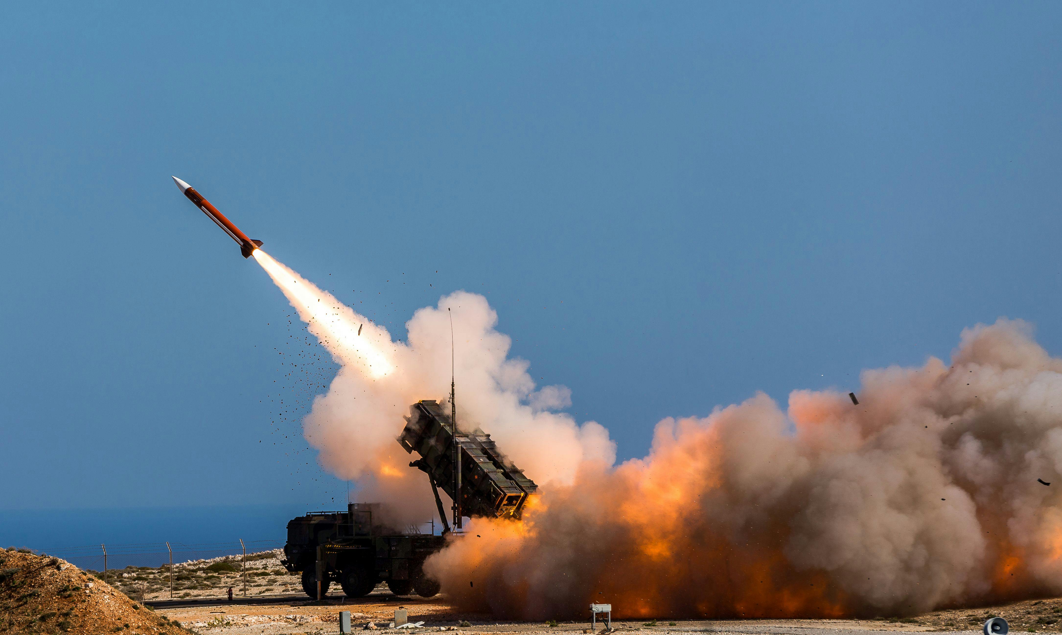 The MIM-104 Patriot Advanced Capability-3 (PAC-3) missile is a high velocity interceptor that defeats incoming targets by body-to-body direct impact. PAC-3 missiles, when deployed in a Patriot battery, provide 16 PAC-3s on a Patriot launcher.