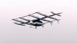 AutoFlight's Matrix eVTOL transitions from vertical takeoff to forward flight. AutoFlight's Matrix eVTOL transitions from vertical takeoff to forward flight.