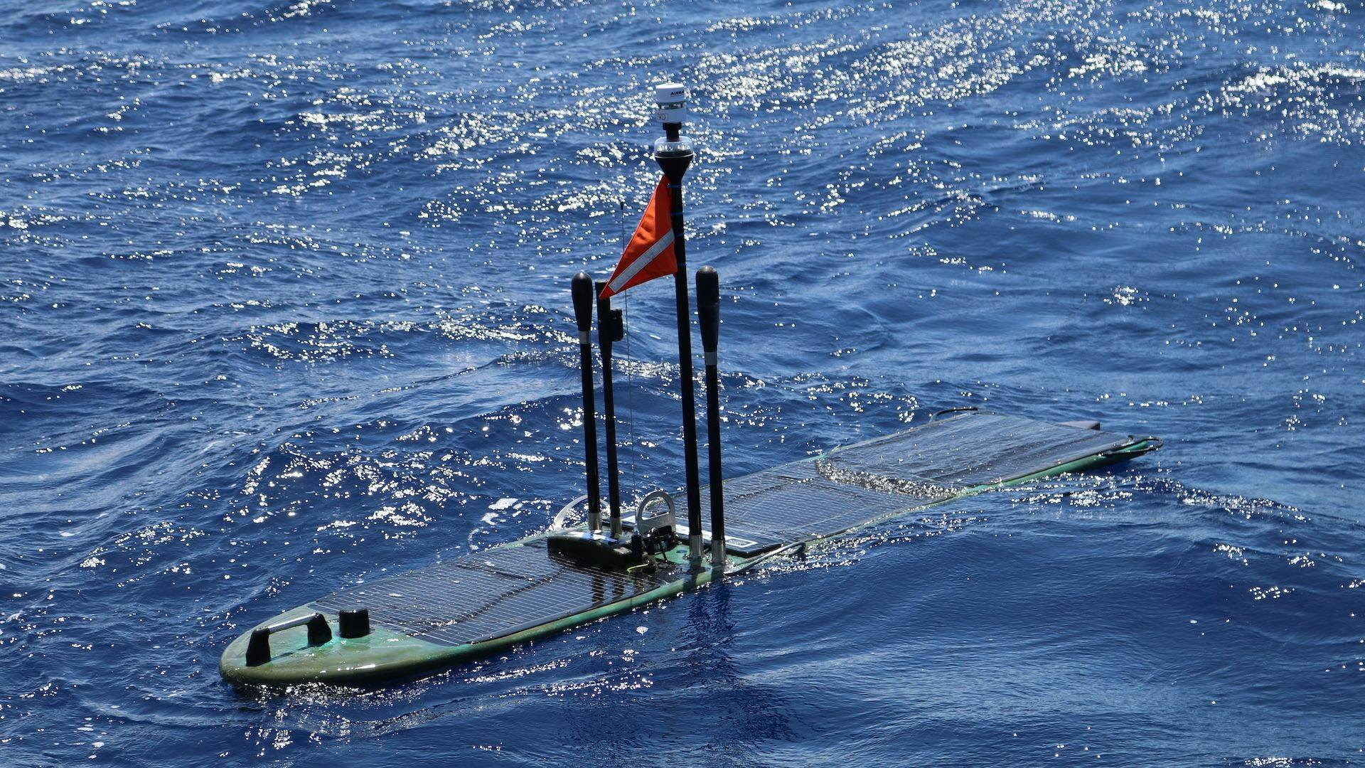 The Liquid Robotics WaveGlider SV3 is for evaluating maritime autonomous capabilities; supporting overwater instrumentation and tracking; and for ocean domain awareness and distributed sensing.
