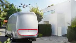 Mercedes Equips Electric Van with Drones Mercedes Equips Electric Van with Drones