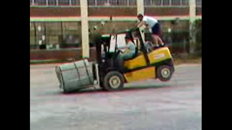 Physics Flouting Forklifts Caught On Video Material Handling And Logistics