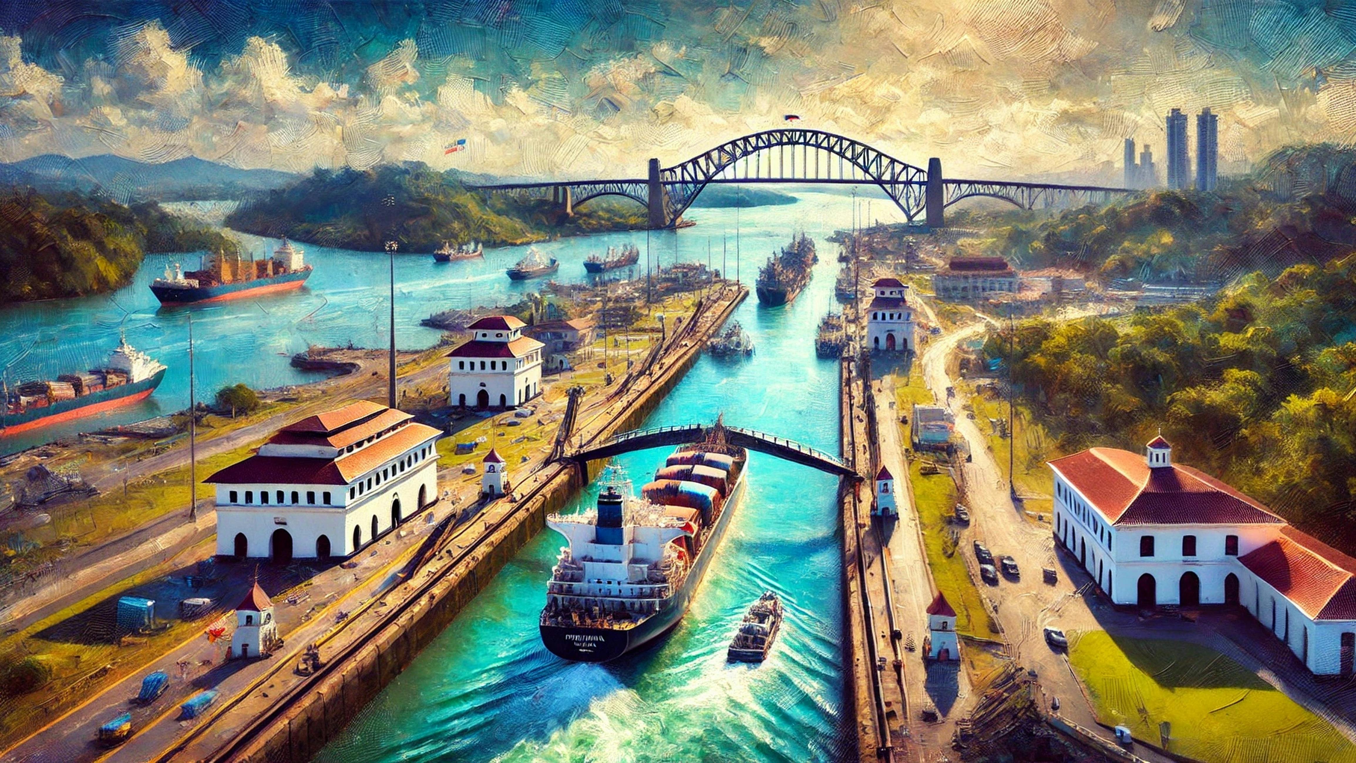 Panama Canal (AI-generated image).