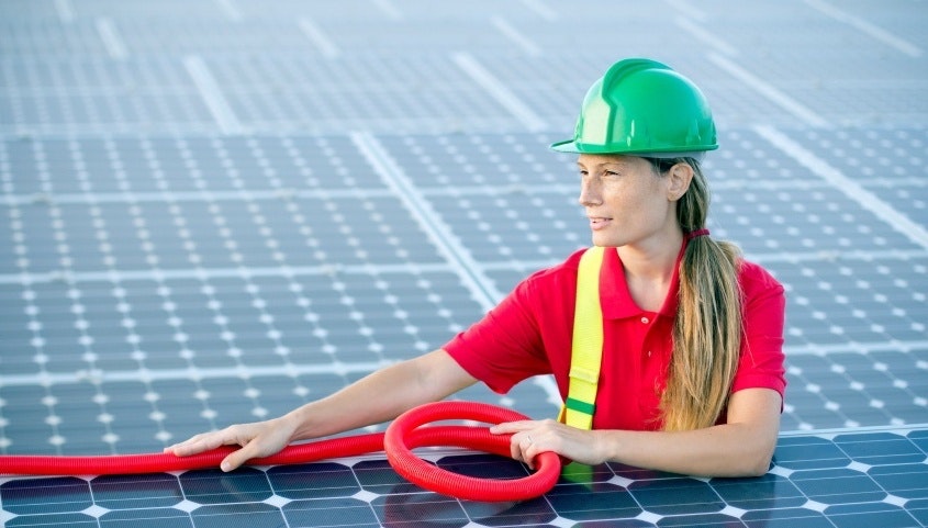 Solar worker photo courtesy